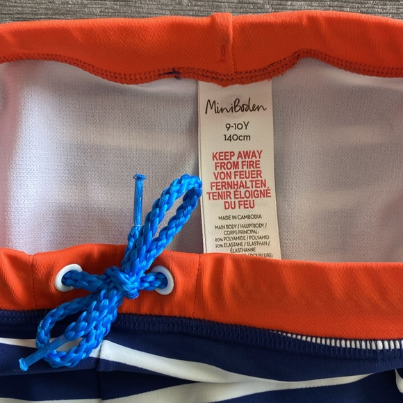 Mini Boden Boys Swim Trunks/Shorts - Striped - Picture 3 of 5